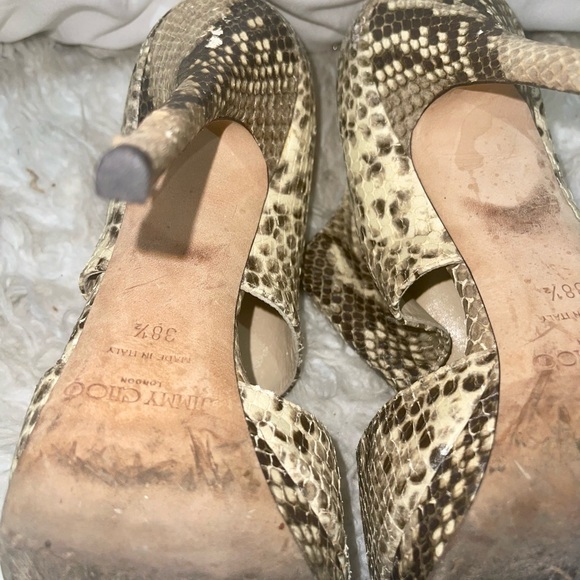 Jimmy Choo Private Peep Toe pumps Python - Picture 10 of 12